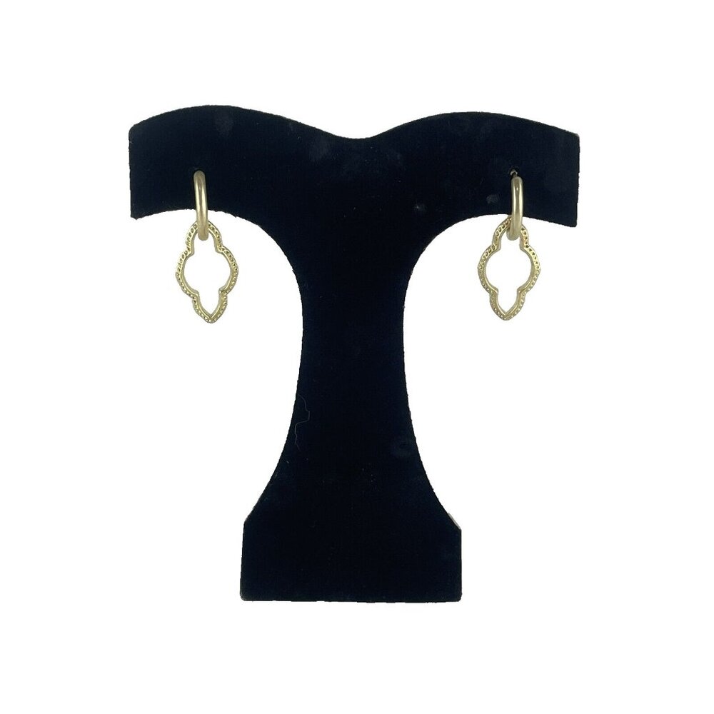 Kendra Scott Charlie Grace Hoop Earrings in Gold tone. Retail $85